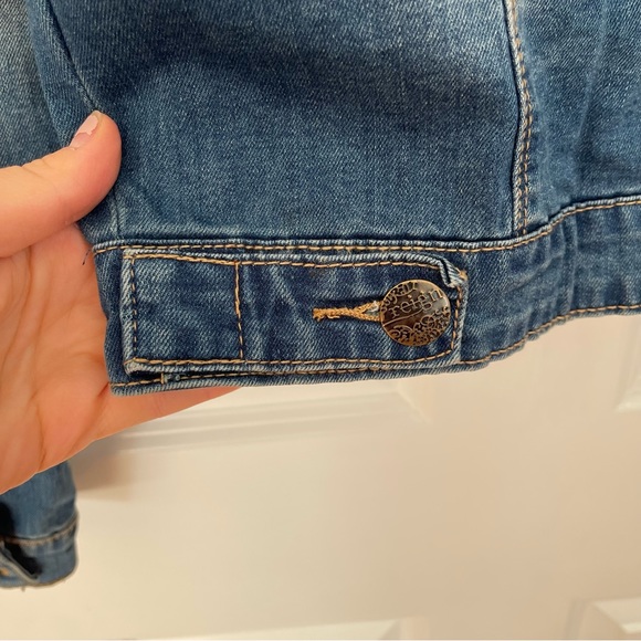 Reign Embroidered Denim Jean Jacket - Picture 7 of 12